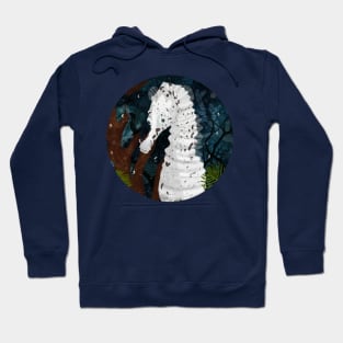 White seahorse Hoodie